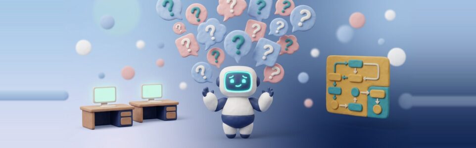 社長に質問が集中し、他の席が空いている様子のイラスト